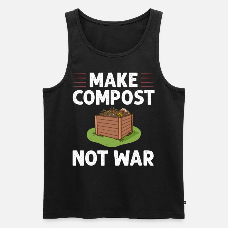 Kompostierung Kompost Wurm Abfall - Männer Premium Bio Tank Top - Schwarz