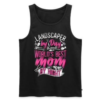 Landscaper Landscaping Landscape - Männer Premium Bio Tank Top - Schwarz - Vorne - AI Model Male 178 light (178cm)