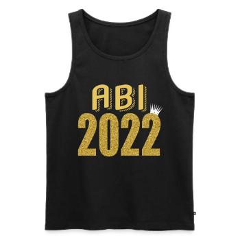 Abitur Gymnasium Damen und Herren Abi 2022 - Männer Premium Bio Tank Top - Schwarz - Vorne - AI Model Male 178 light (178cm)