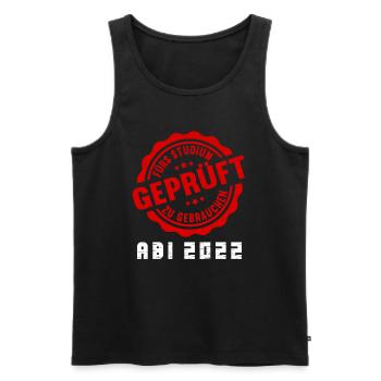 Abitur Gymnasium Damen und Herren Abi 2022 - Männer Premium Bio Tank Top - Schwarz - Vorne - AI Model Male 178 light (178cm)