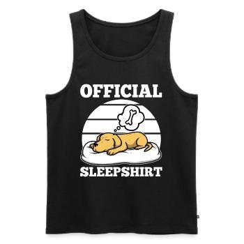 Official sleepshirt golden retriever - Männer Premium Bio Tank Top - Schwarz - Vorne - Michal (187cm)