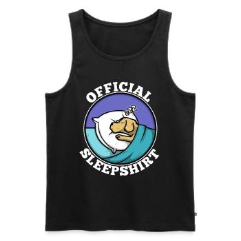 Official sleepshirt golden retriever - Männer Premium Bio Tank Top - Schwarz - Vorne - Michal (187cm)
