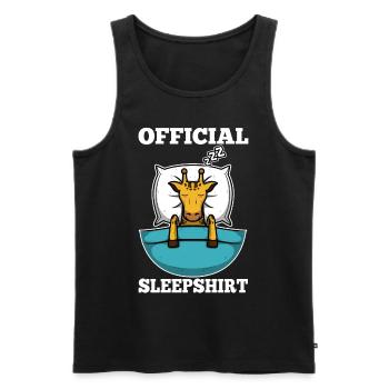 Official sleepshirt Giraffe - Männer Premium Bio Tank Top - Schwarz - Vorne - Michal (187cm)