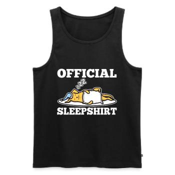 Chemise de nuit officielle golden retriever - Débardeur bio Premium Homme - noir - Devant - Michal (187cm)