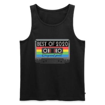 Best Of 2020 Vintage Cassette Retro Birthday - Men's Premium Organic Tank Top - black - Front - Michal (187cm)