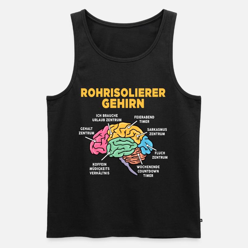 Rohrisolierer - Männer Premium Bio Tank Top - Schwarz