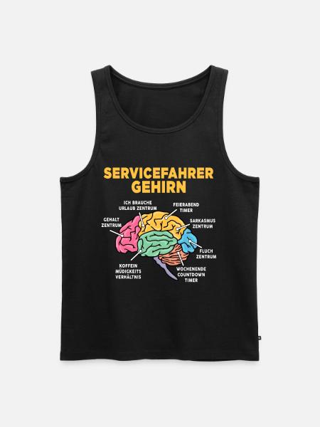Servicefahrer - Männer Premium Bio Tank Top - Schwarz