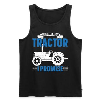 Nur noch einen Traktor verspreche ich Bauernhof Ba - Männer Premium Bio Tank Top - Schwarz - Vorne - AI Model Male 178 light (178cm)