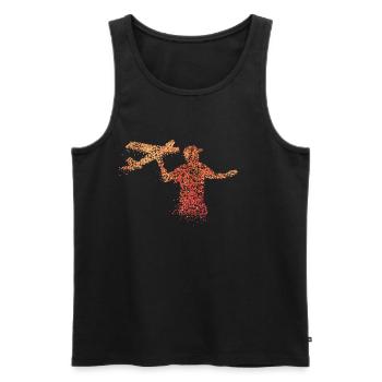 Remote-controlled model aircraft pilot - Men's Premium Organic Tank Top - black - Front - AI Model Male 178 light (178cm)