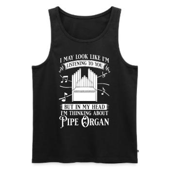 Pipe Organ Organ Piano Organist Instrument - Men's Premium Organic Tank Top - black - Front - Michal (187cm)