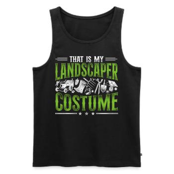 Landscaper Landscaping Landscape - Männer Premium Bio Tank Top - Schwarz - Vorne - Michal (187cm)