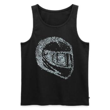 Motorcycle Helmet Motorcycle Motorcyclist - Men's Premium Organic Tank Top - black - Front - AI Model Male 178 light (178cm)