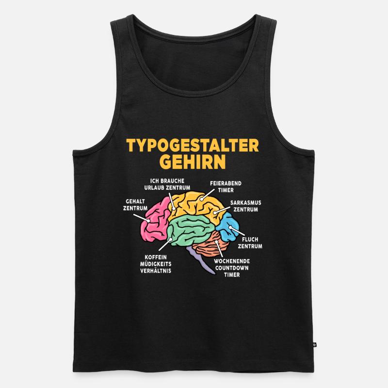 Typogestalter - Männer Premium Bio Tank Top - Schwarz