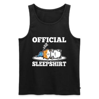 Chemise de nuit officielle Hamster - Débardeur bio Premium Homme - noir - Devant - Michal (187cm)