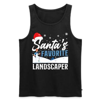 Landscaper Landscaping Landscape - Men's Premium Organic Tank Top - black - Front - AI Model Male 178 light (178cm)