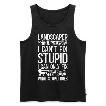 Landscaper Landscaping Landscape - Männer Premium Bio Tank Top - Schwarz - Vorne - Michal (187cm)