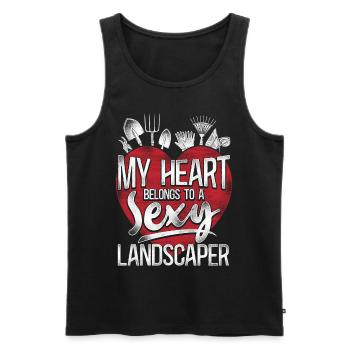 Landscaper Landscaping Landscape - Männer Premium Bio Tank Top - Schwarz - Vorne - Michal (187cm)