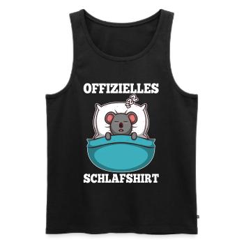 Offizielles schlafshirt Koala - Männer Premium Bio Tank Top - Schwarz - Vorne - Michal (187cm)