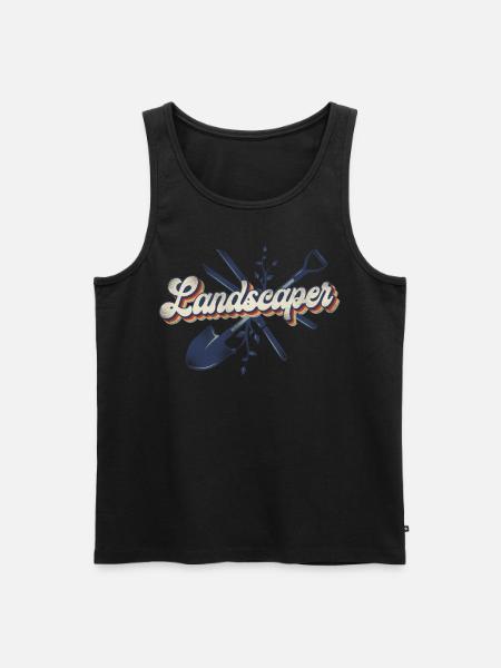 Landscaper Landscaping Landscape - Men's Premium Organic Tank Top - black