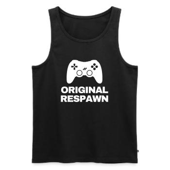 Original Respawn Gaming Spruch für Mutter Vater - Männer Premium Bio Tank Top - Schwarz - Vorne - Michal (187cm)