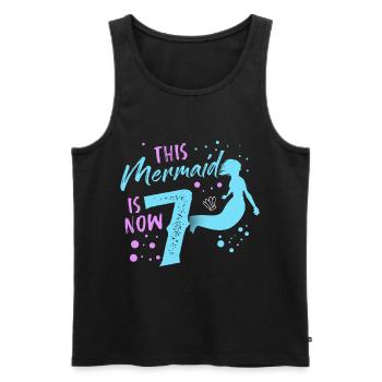 Mermaid Gift Sea Mermaid Mermaid JGA Bride - Men's Premium Organic Tank Top - black - Front - AI Model Male 178 light (178cm)