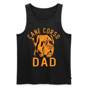 Cane Corso Papa - Débardeur bio Premium Homme - noir - Devant - Michal (187cm)