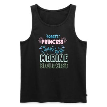 Meeresbiologie Qualle Ozean Wal Krabbe Tintenfisch - Männer Premium Bio Tank Top - Schwarz - Vorne - Michal (187cm)
