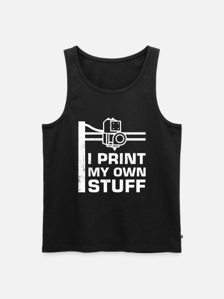 3D Printer - Men's Premium Organic Tank Top - black