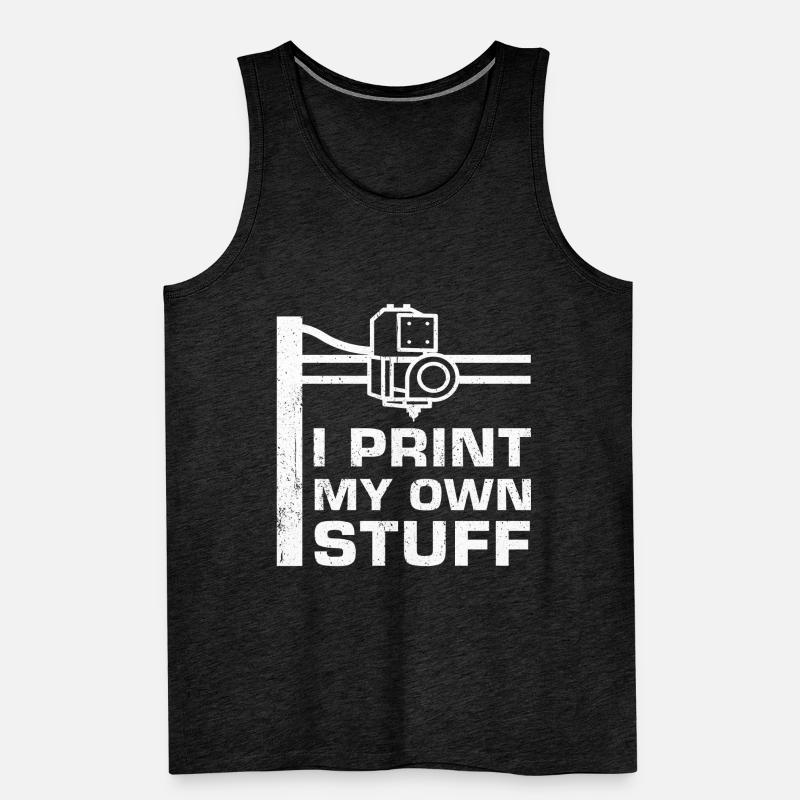 3d Drucker Männer Premium Bio Tank Top
