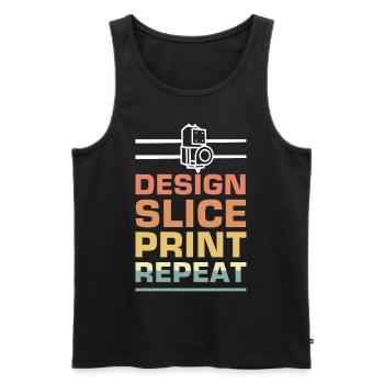 3D Printer Printing Machine Technology Technology Hobby - Men's Premium Organic Tank Top - black - Front - AI Model Male 178 light (178cm)