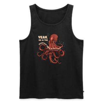 Meeresbiologie Qualle Ozean Wal Krabbe Tintenfisch - Männer Premium Bio Tank Top - Schwarz - Vorne - Michal (187cm)