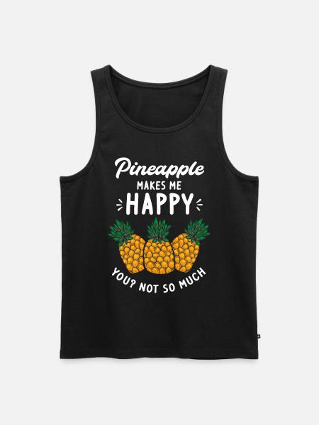 Pineapple - Men's Premium Organic Tank Top - black