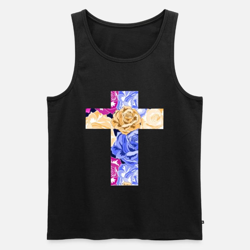 Christentum - Männer Premium Bio Tank Top - Schwarz