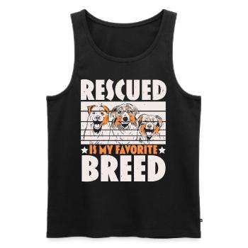 Tierpflege Tierretter Tierrechte - Männer Premium Bio Tank Top - Schwarz - Vorne - AI Model Male 178 light (178cm)
