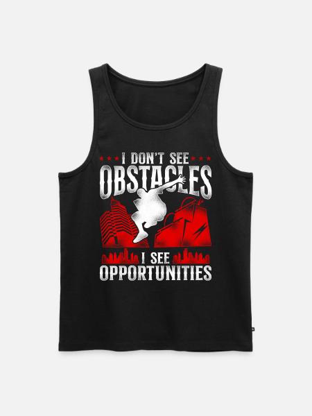 Parkour Free Running Traceur - Men's Premium Organic Tank Top - black