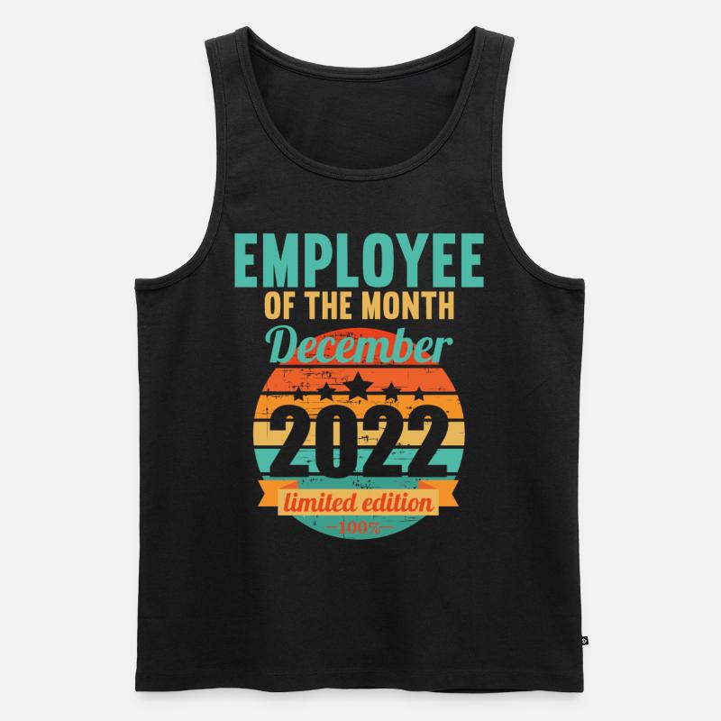 Mitarbeiter des Monats Dezember 2022 - Männer Premium Bio Tank Top - Schwarz