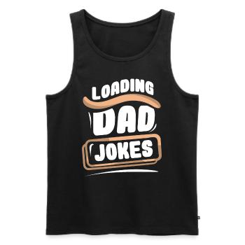 Papa Witz Dad Joke Vater Jokes - Männer Premium Bio Tank Top - Schwarz - Vorne - AI Model Male 178 light (178cm)