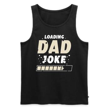 Papa Witz Dad Joke Jokes Vater - Männer Premium Bio Tank Top - Schwarz - Vorne - AI Model Male 178 light (178cm)
