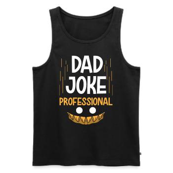 Papa Witz Dad Joke Vater Jokes - Männer Premium Bio Tank Top - Schwarz - Vorne - AI Model Male 178 light (178cm)