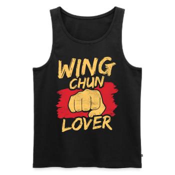 Wing Chun Lover Arts Martiaux Arts Martiaux Entraîneur - Débardeur bio Premium Homme - noir - Devant - Michal (187cm)