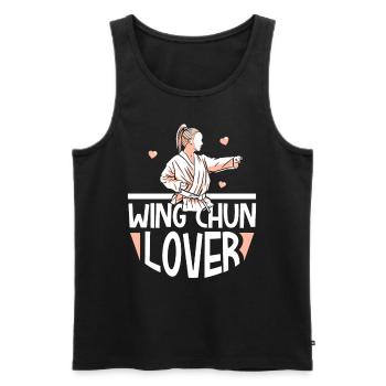 Wing Chun Lovers Filles Arts Martiaux Arts Martiaux Arts Martiaux - Débardeur bio Premium Homme - noir - Devant - Michal (187cm)