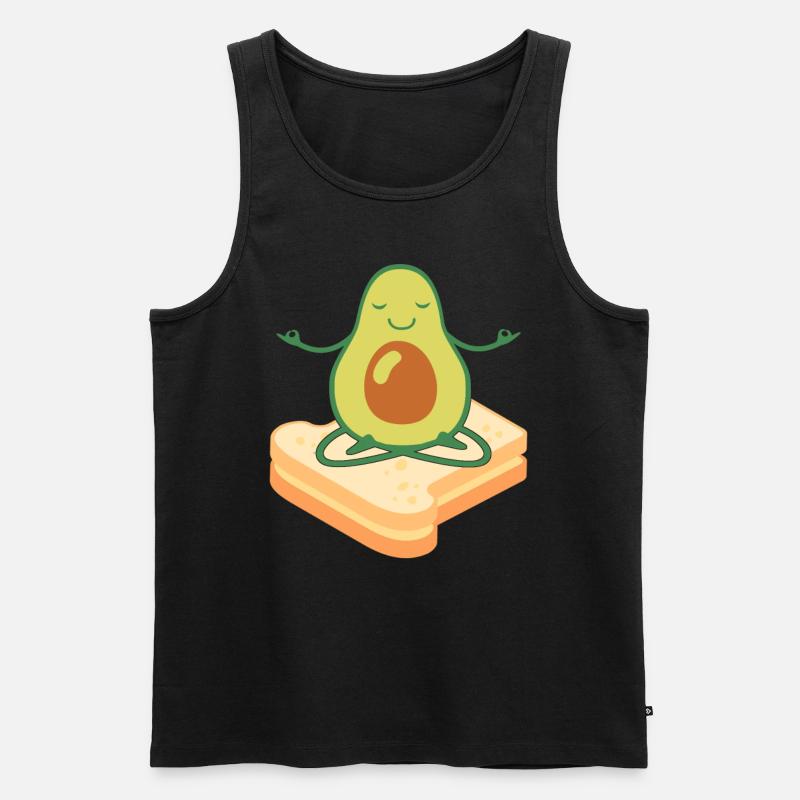 Avocado Toast - Männer Premium Bio Tank Top - Schwarz