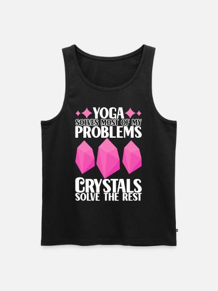 Yoga Yogi Relax - Men's Premium Organic Tank Top - black