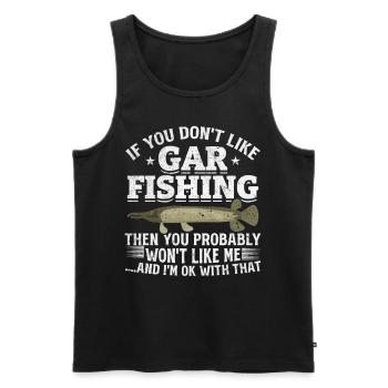 Si vous n’aimez pas être à Gar Fishing, vous allez - Débardeur bio Premium Homme - noir - Devant - Michal (187cm)