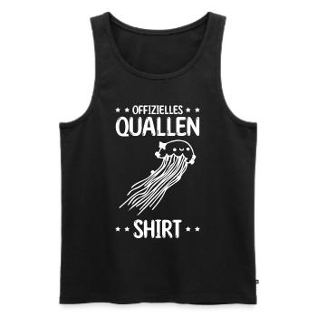 Offizielles Quallen Shirt Quallen - Männer Premium Bio Tank Top - Schwarz - Vorne - Michal (187cm)