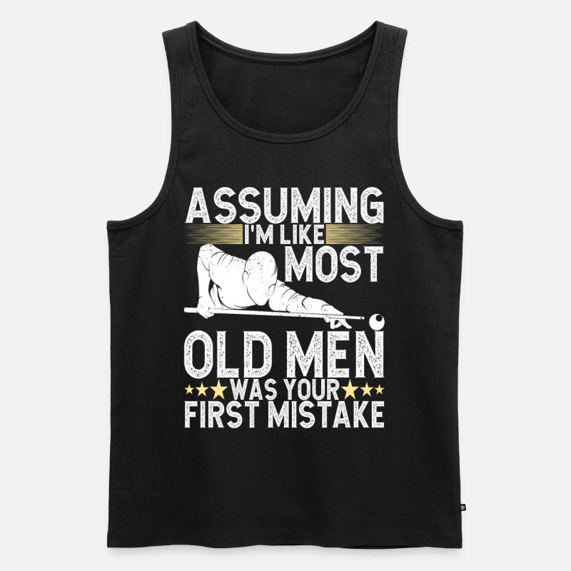 Pool Billard - Männer Premium Bio Tank Top - Schwarz