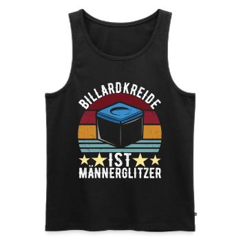 Pool Billard - Männer Premium Bio Tank Top - Schwarz - Vorne - Michal (187cm)