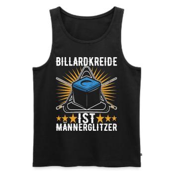 Pool Billard - Männer Premium Bio Tank Top - Schwarz - Vorne - Michal (187cm)