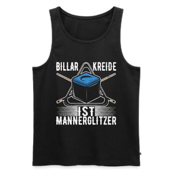 Pool Billard - Männer Premium Bio Tank Top - Schwarz - Vorne - Michal (187cm)