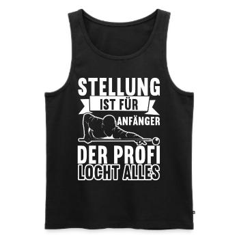 Pool Billard - Männer Premium Bio Tank Top - Schwarz - Vorne - Michal (187cm)